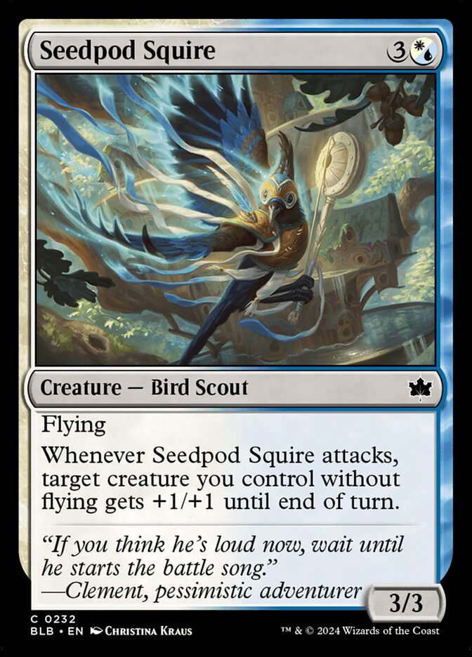 Seedpod Squire 232/281 (Bloomburrow)  - Foil | Good Games Modbury