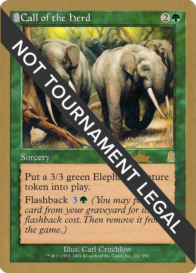 Call of the Herd 2002 Brian Kibler ODY bk231a/153 (World Championship Decks)  | Good Games Modbury