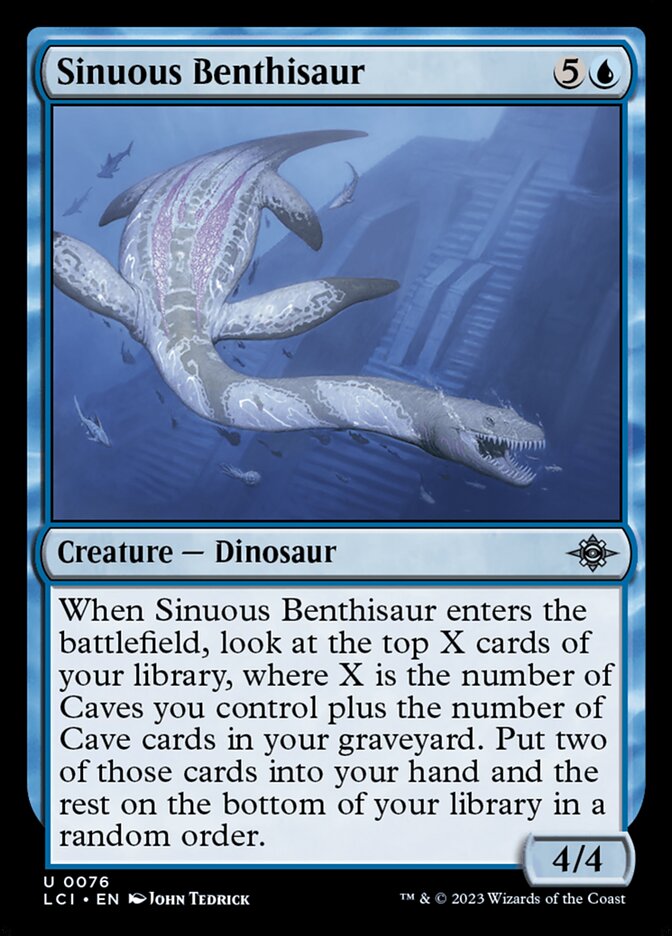 Sinuous Benthisaur 76/291 (The Lost Caverns of Ixalan)  - Foil | Good Games Modbury