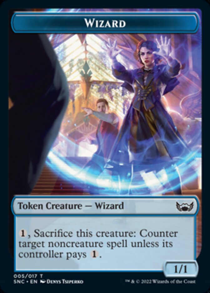 Cat // Wizard Double-Sided Token [Streets of New Capenna Tokens] | Good Games Modbury