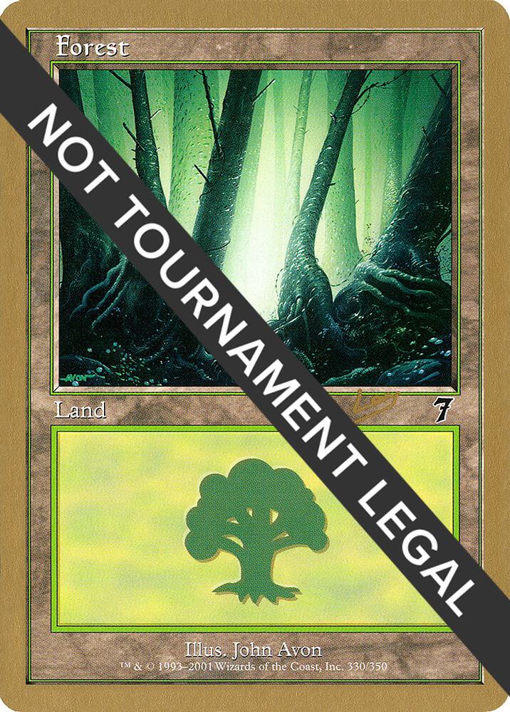 Forest 330 2002 Raphael Levy 7ED rl330/153 (World Championship Decks)  | Good Games Modbury