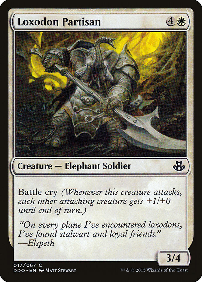 Loxodon Partisan 17/67 (Duel Decks: Elspeth vs. Kiora)  | Good Games Modbury