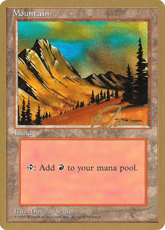 Mountain (et375) (Eric Tam) [Pro Tour Collector Set] | Good Games Modbury