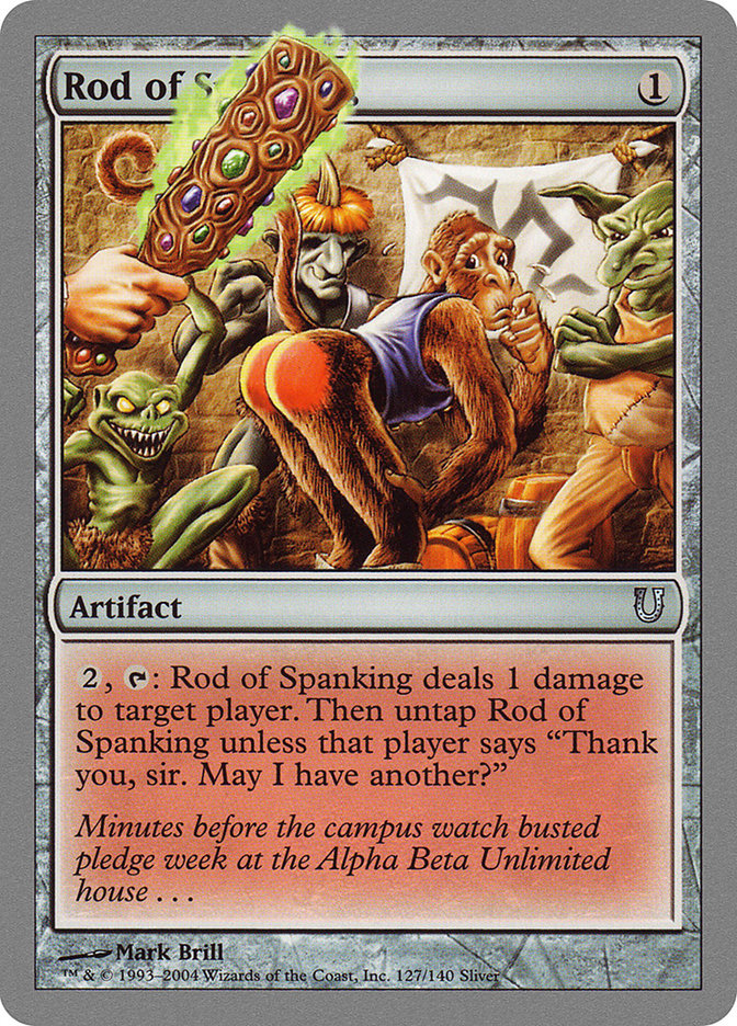 Rod of Spanking 127/140 (Unhinged)  - Foil | Good Games Modbury