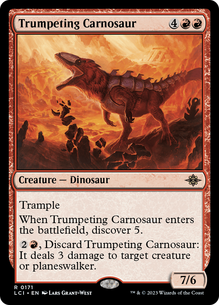 Trumpeting Carnosaur [The Lost Caverns of Ixalan] | Good Games Modbury