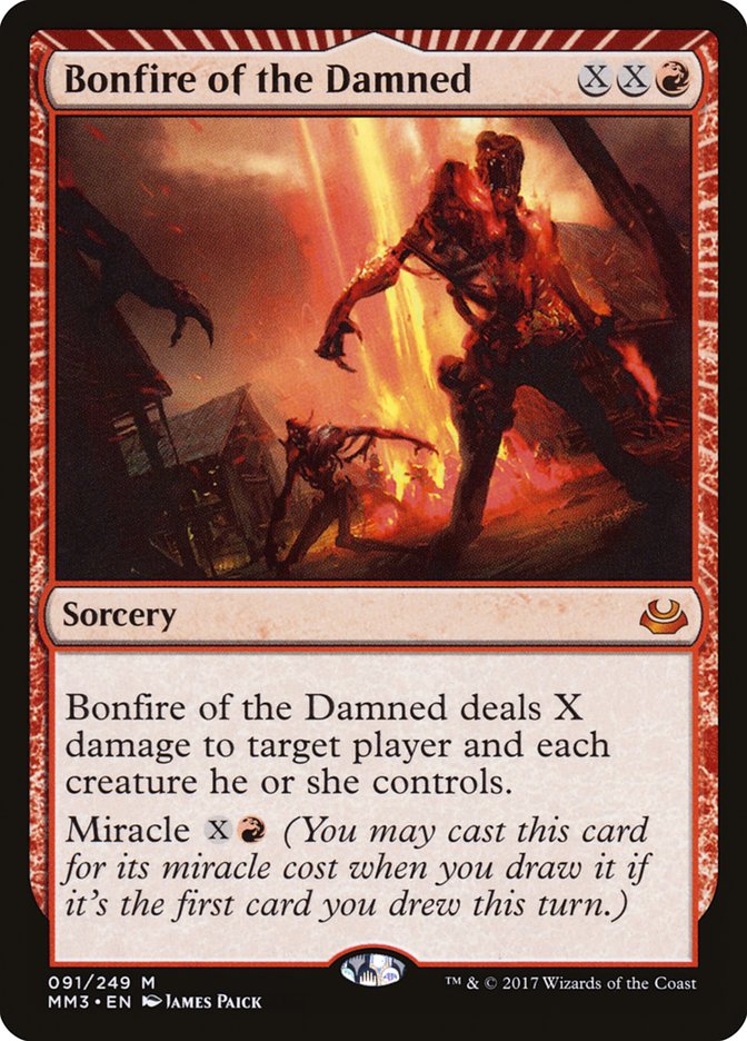 Bonfire of the Damned 91/249 (Modern Masters 2017)  | Good Games Modbury