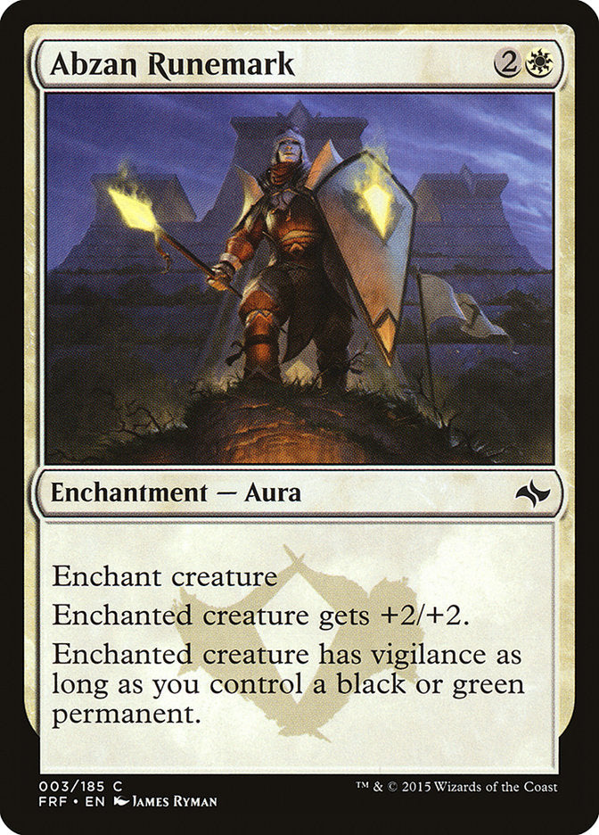 Abzan Runemark [Fate Reforged] | Good Games Modbury