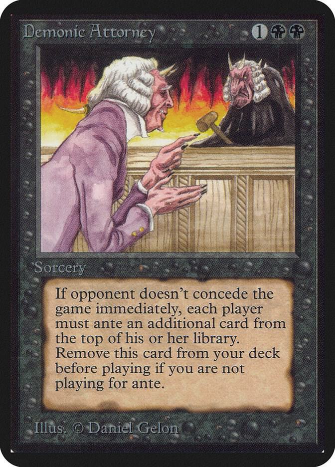 Demonic Attorney 102/295 (Alpha Edition)  | Good Games Modbury