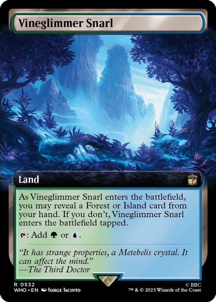 Vineglimmer Snarl 532/331 (Universes Beyond: Doctor Who)  - Extended Art Foil | Good Games Modbury