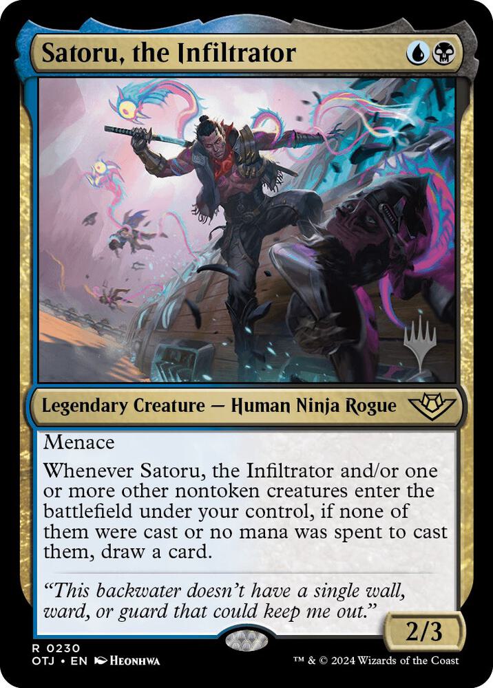Satoru the Infiltrator 230 (Promo Pack: Outlaws of Thunder Junction)  - Foil | Good Games Modbury