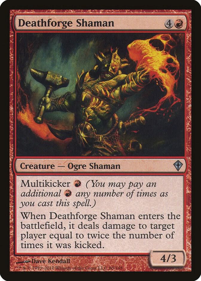 Deathforge Shaman 80/145 (Worldwake)  - Foil | Good Games Modbury