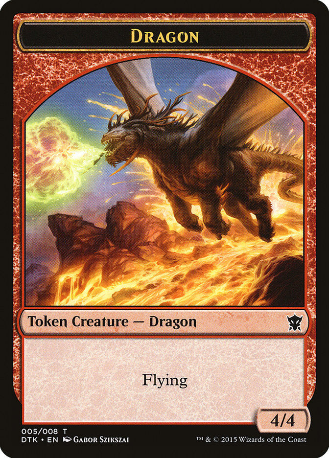 Dragon Token [Dragons of Tarkir Tokens] | Good Games Modbury