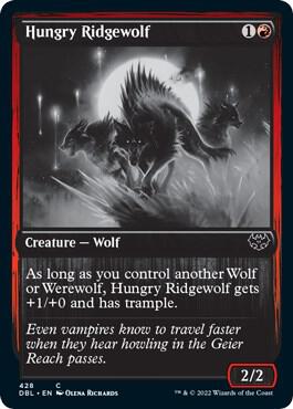 Hungry Ridgewolf 428/534 (Innistrad: Double Feature)  - Foil | Good Games Modbury