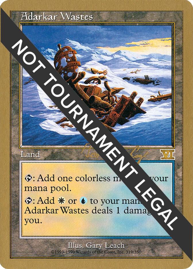 Adarkar Wastes 2000 Tom van de Logt 6ED tvdl319/117 (World Championship Decks)  | Good Games Modbury