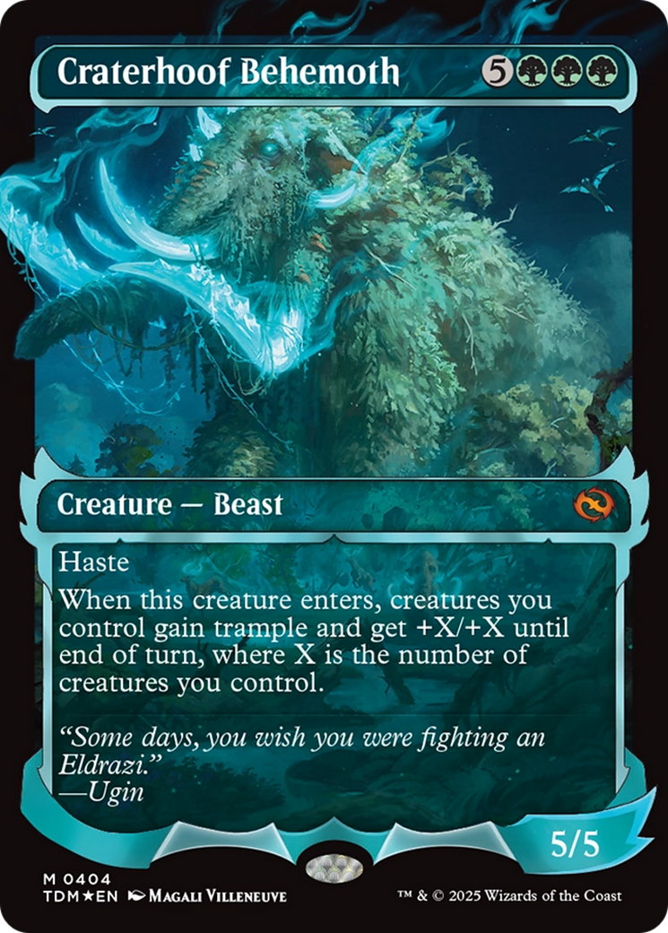 Craterhoof Behemoth (Showcase) [Tarkir: Dragonstorm] | Good Games Modbury