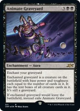 Animate Graveyard Galaxy Foil 351/244 (Unfinity)  - Foil | Good Games Modbury