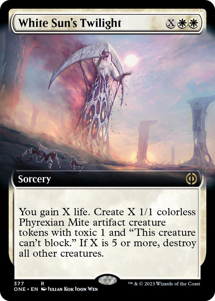 White Sun's Twilight 377/271 (Phyrexia: All Will Be One)  - Extended Art | Good Games Modbury