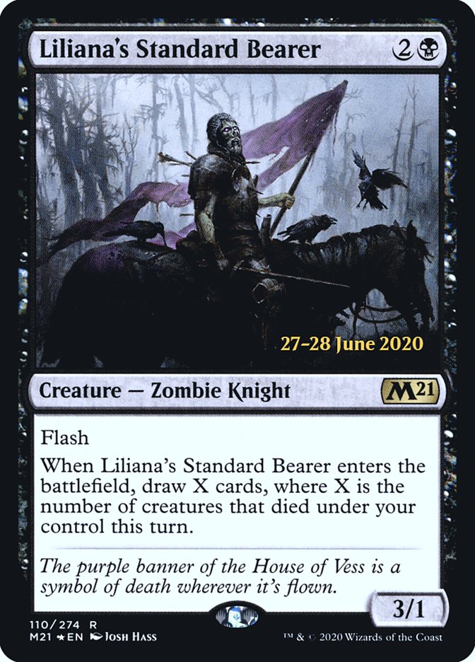 Liliana's Standard Bearer [Core Set 2021 Prerelease Promos] | Good Games Modbury