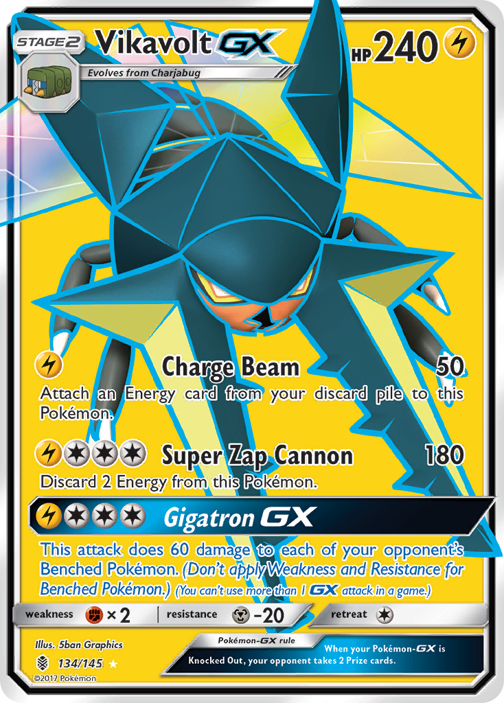 Vikavolt GX (134/145) [Sun & Moon: Guardians Rising] | Good Games Modbury