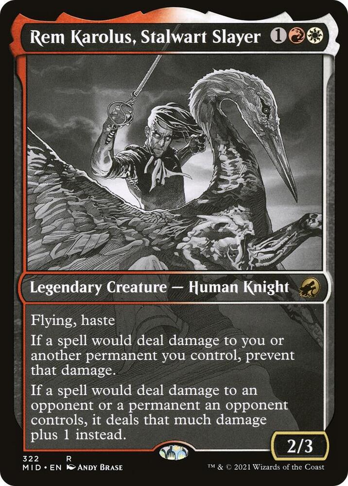 Rem Karolus Stalwart Slayer Showcase 322/277 (Innistrad: Midnight Hunt)  - Foil | Good Games Modbury
