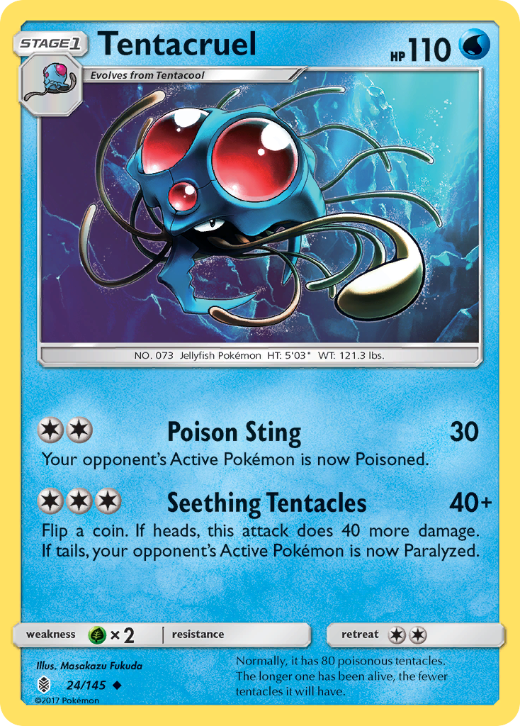Tentacruel (24/145) [Sun & Moon: Guardians Rising] | Good Games Modbury
