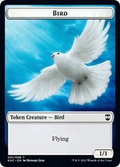 Bird // Spirit Double-Sided Token [Kaldheim Commander Tokens] | Good Games Modbury