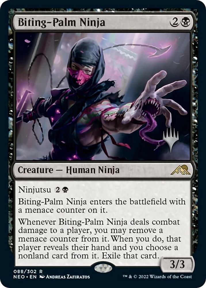 Biting Palm Ninja 88 (Promo Pack: Kamigawa: Neon Dynasty)  | Good Games Modbury