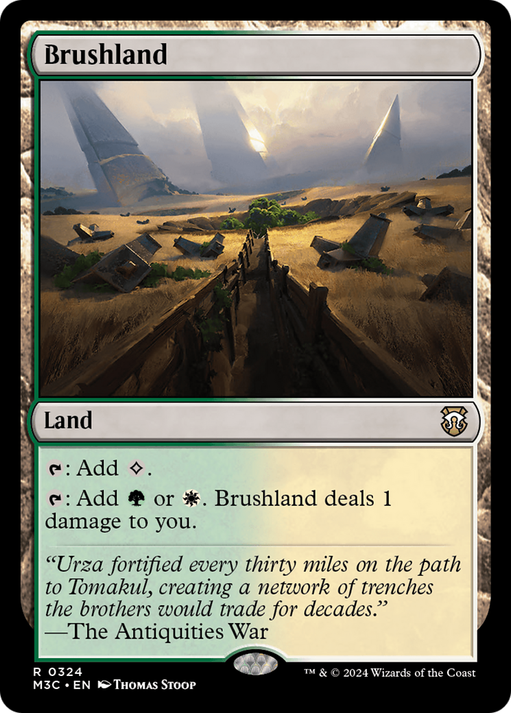 Brushland (Ripple Foil) [Modern Horizons 3 Commander] | Good Games Modbury