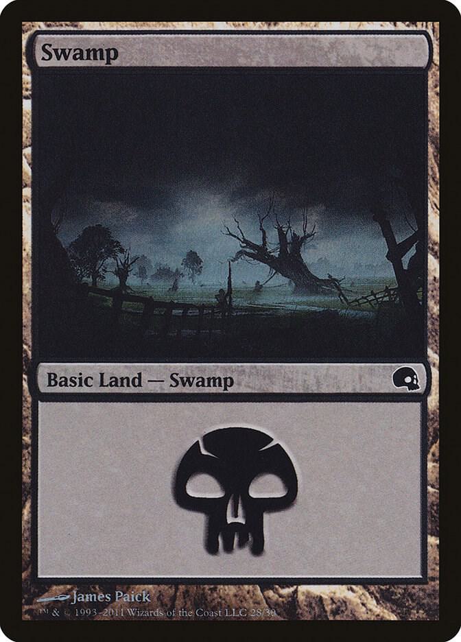 Swamp 28 28/50 (Premium Deck Series: Graveborn)  - Foil | Good Games Modbury