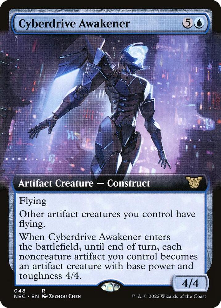 Cyberdrive Awakener 48/38 (Commander: Kamigawa: Neon Dynasty)  - Extended Art | Good Games Modbury