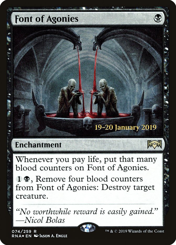Font of Agonies [Ravnica Allegiance Prerelease Promos] | Good Games Modbury