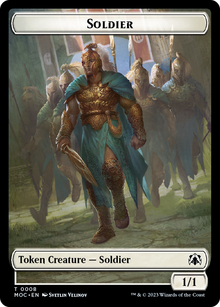 Soldier // Insect Double-Sided Token [March of the Machine Commander Tokens] | Good Games Modbury