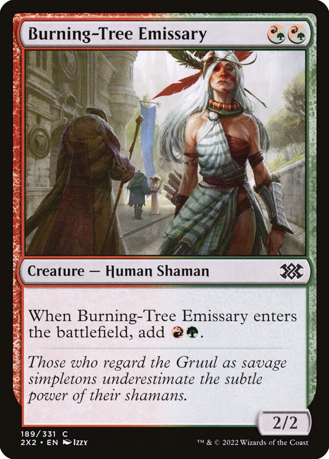 Burning-Tree Emissary 189/331 (Double Masters 2022)  | Good Games Modbury