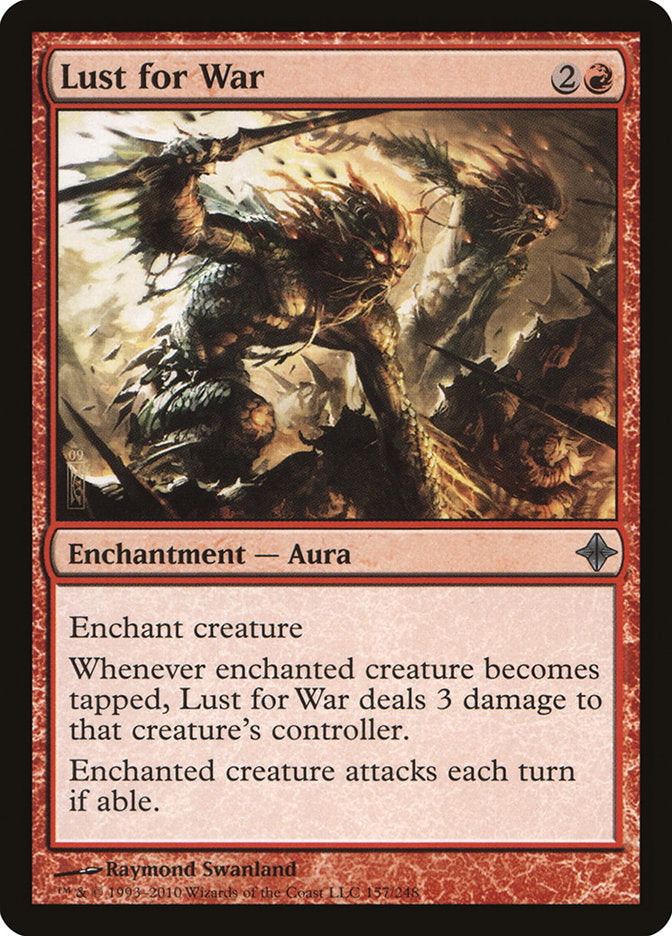 Lust for War 157/248 (Rise of the Eldrazi)  - Foil | Good Games Modbury