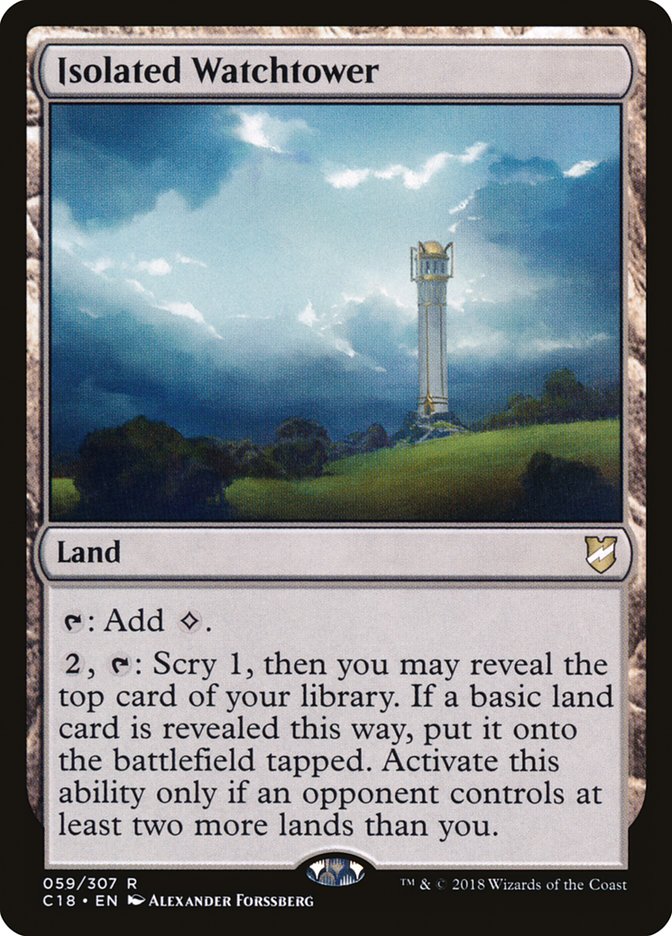 Isolated Watchtower 59/307 (Commander 2018)  | Good Games Modbury