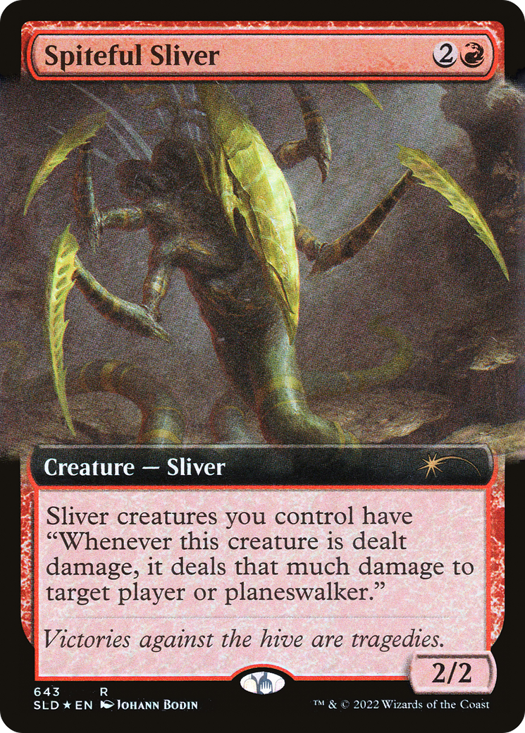 Spiteful Sliver (Extended Art) [Secret Lair Drop Promos] | Good Games Modbury