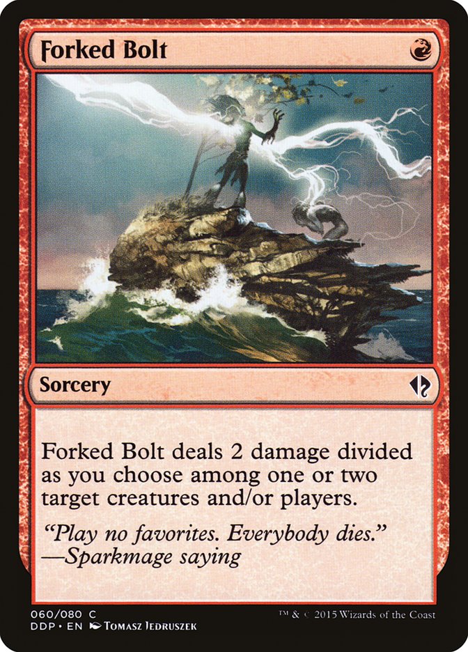Forked Bolt 60/80 (Duel Decks: Zendikar vs. Eldrazi)  | Good Games Modbury