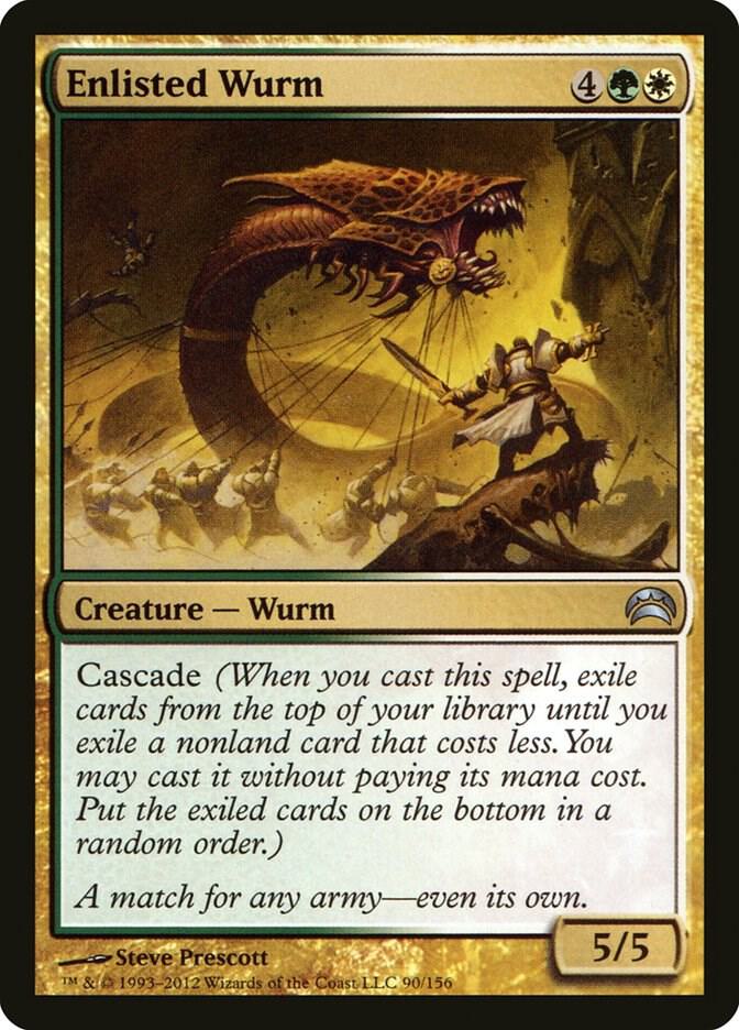 Enlisted Wurm 90/156 (Planechase 2012)  | Good Games Modbury