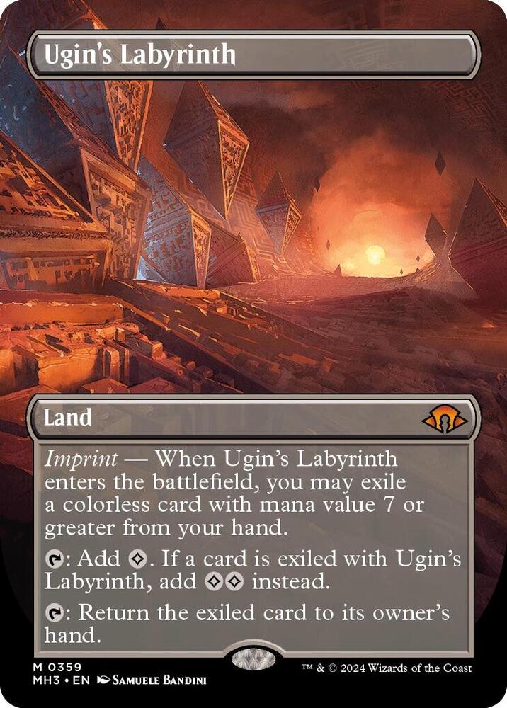Ugin's Labyrinth 359/319 (Modern Horizons 3)  - Borderless Foil | Good Games Modbury