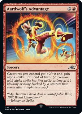 Aardwolfs Advantage Galaxy Foil 383/244 (Unfinity)  - Foil | Good Games Modbury