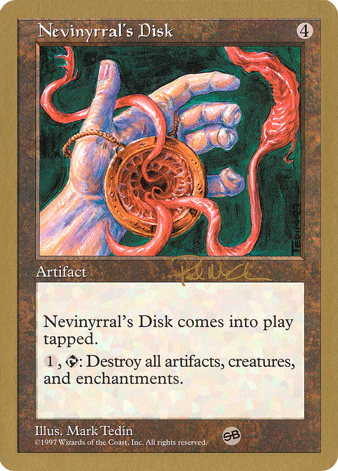Nevinyrral's Disk (Paul McCabe) (SB) [World Championship Decks 1997] | Good Games Modbury