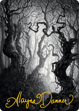 Forest 2 Art Card (Gold-Stamped Signature) [Innistrad: Midnight Hunt Art Series] | Good Games Modbury