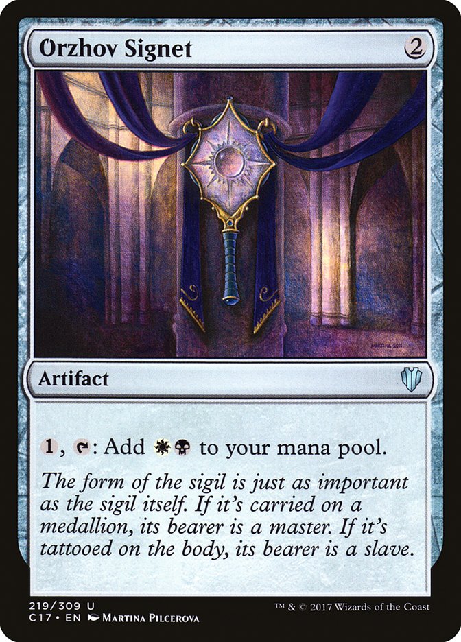 Orzhov Signet [Commander 2017] | Good Games Modbury