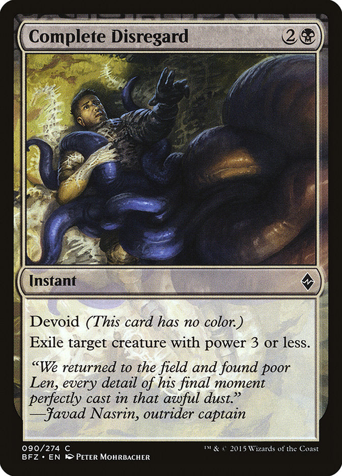 Complete Disregard [Battle for Zendikar] | Good Games Modbury