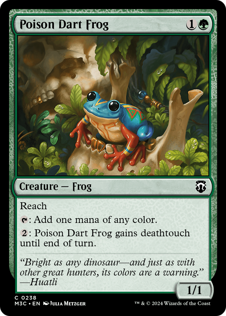 Poison Dart Frog (Ripple Foil) [Modern Horizons 3 Commander] | Good Games Modbury