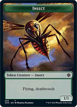 Insect Human Warrior Double Sided Token 22 // 6 (Starter Commander Decks)  | Good Games Modbury