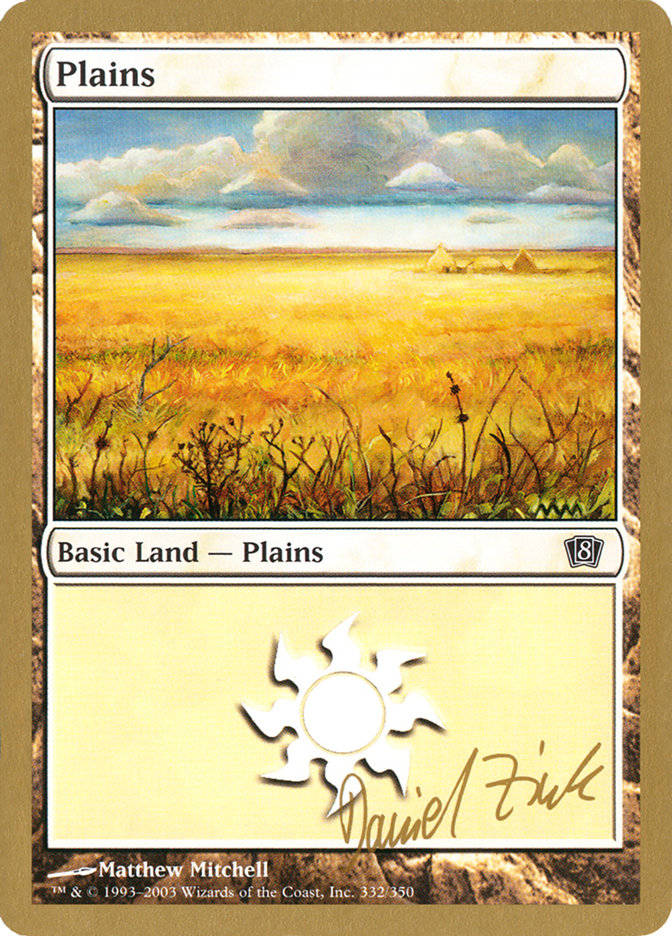 Plains (dz332) (Daniel Zink) [World Championship Decks 2003] | Good Games Modbury