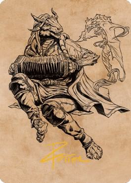 Korlessa Scale Singer Art Card Gold Stamped Signature 68 (Art Series: Commander Legends: Battle for Baldur's Gate)  | Good Games Modbury