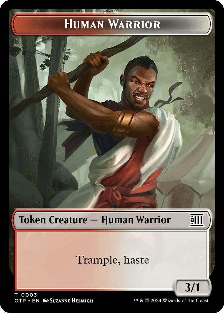 Human Warrior Token 3 (Outlaws of Thunder Junction: Breaking News)  | Good Games Modbury