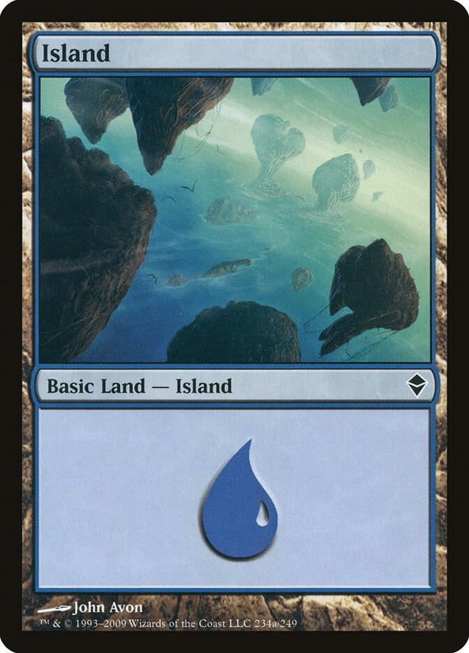 Island 234a/249 (Zendikar)  | Good Games Modbury